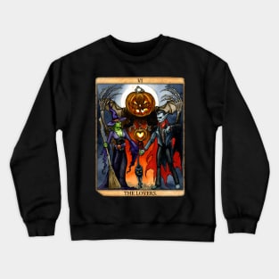 The Halloween Lovers Tarot Card Crewneck Sweatshirt